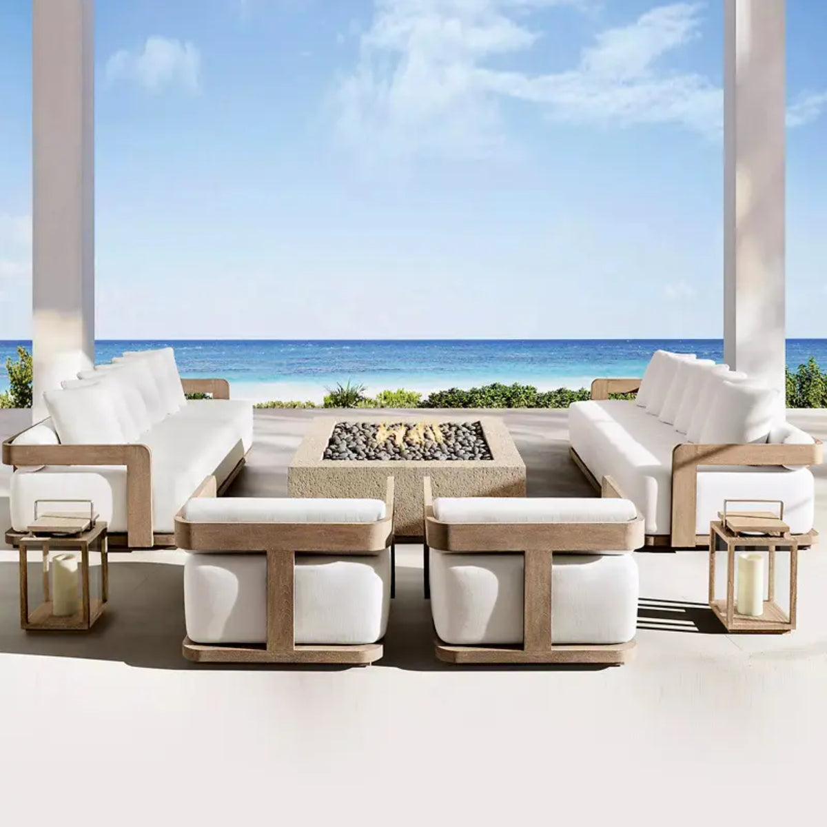 Delta Breeze 4-Piece Modern Outdoor Furniture Set