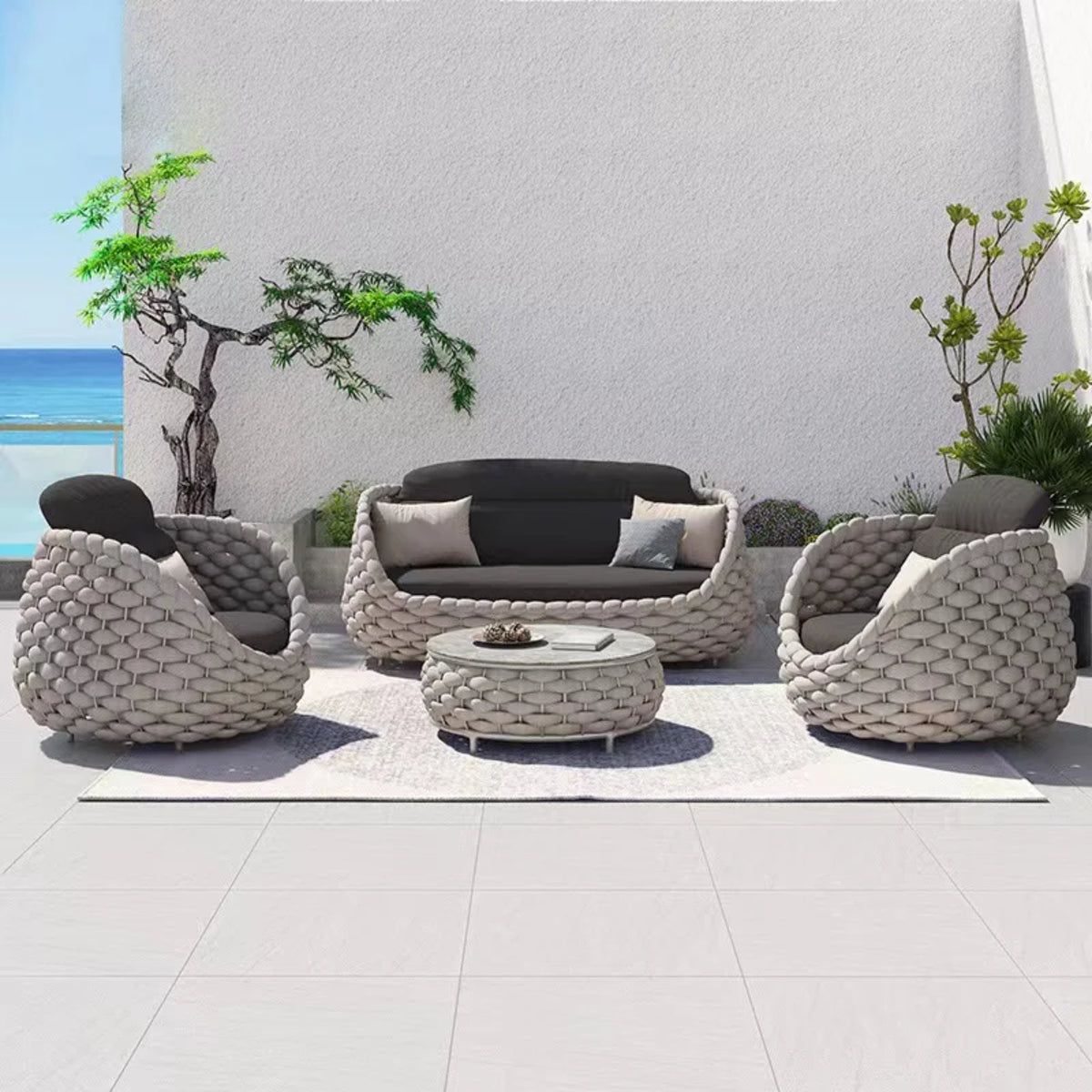 Nordic Garden 3 piece Outdoor Furniture Set