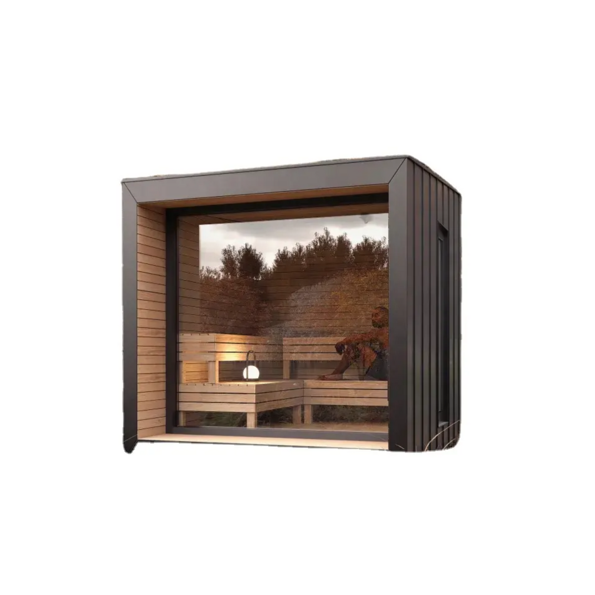 Woodland Canadian Hemlock Outdoor Traditional Wooden Steam Sauna