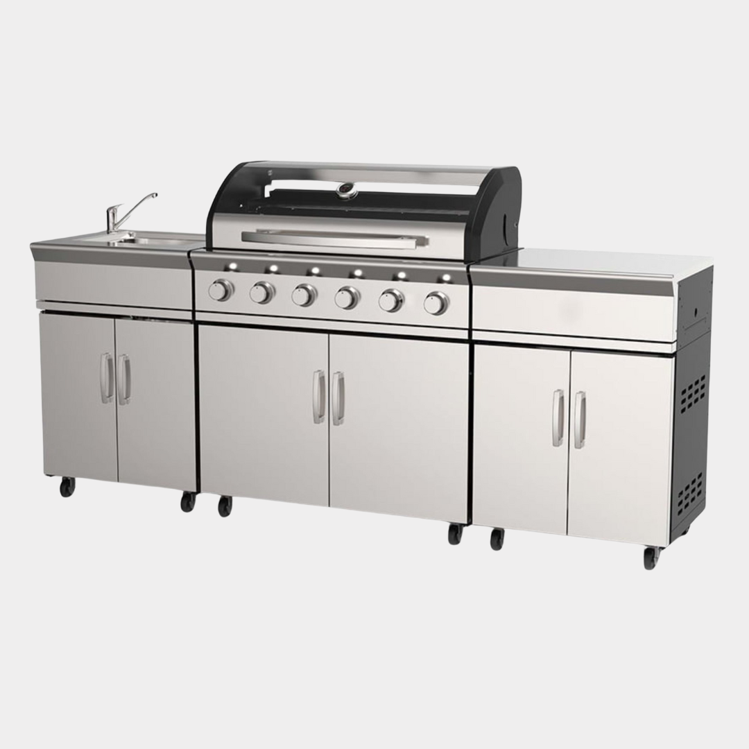 Grilla Avenir 6 Burner Stainless Steel BBQ Kitchen